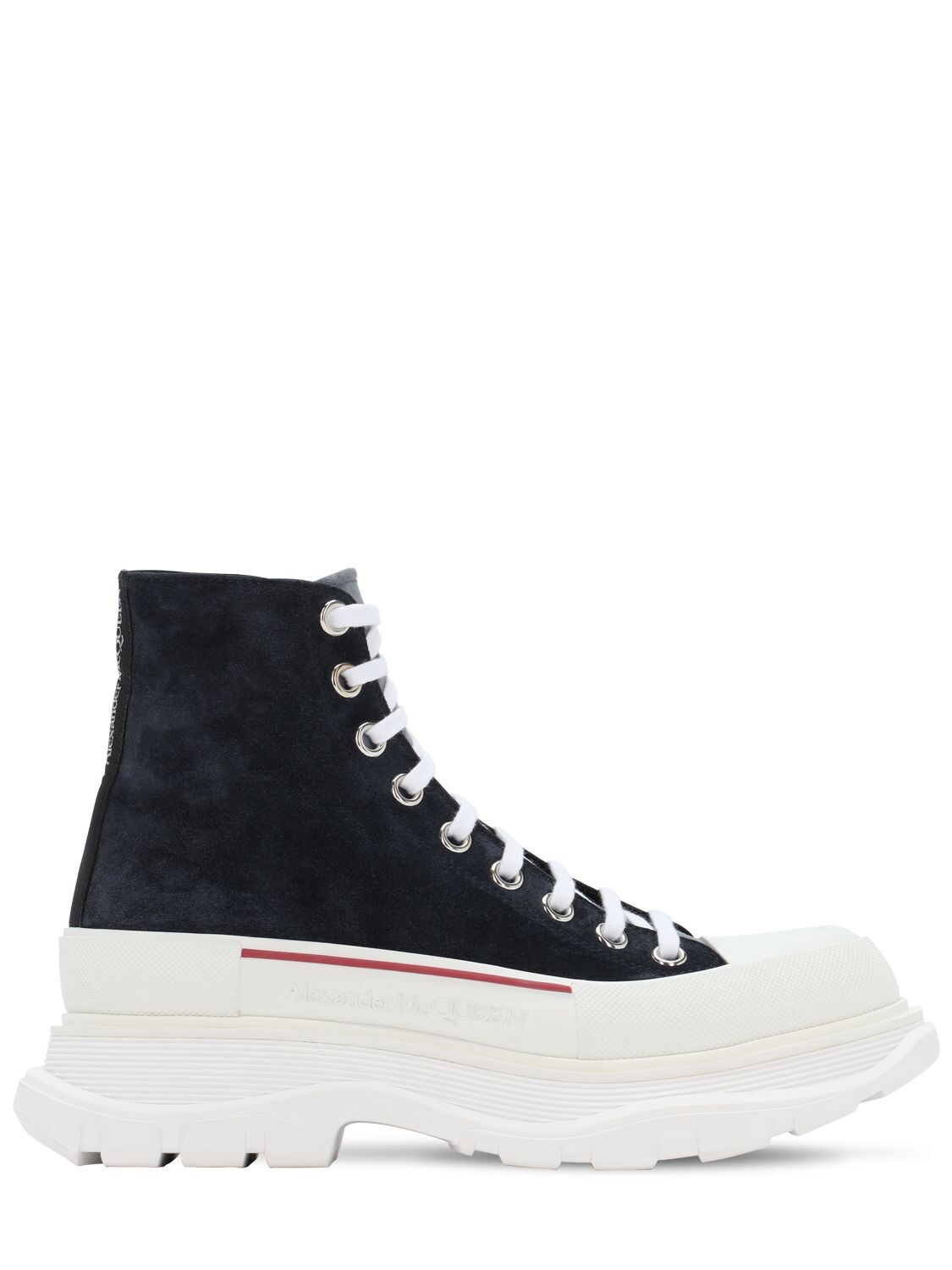 ALEXANDER MCQUEEN HIGH TOP LEATHER LACE-UP trainers,72IA9U011-NDAXOA2