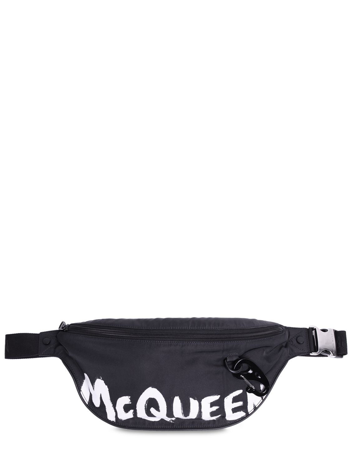 ALEXANDER MCQUEEN Logo Graffiti Print Nylon Belt Bag