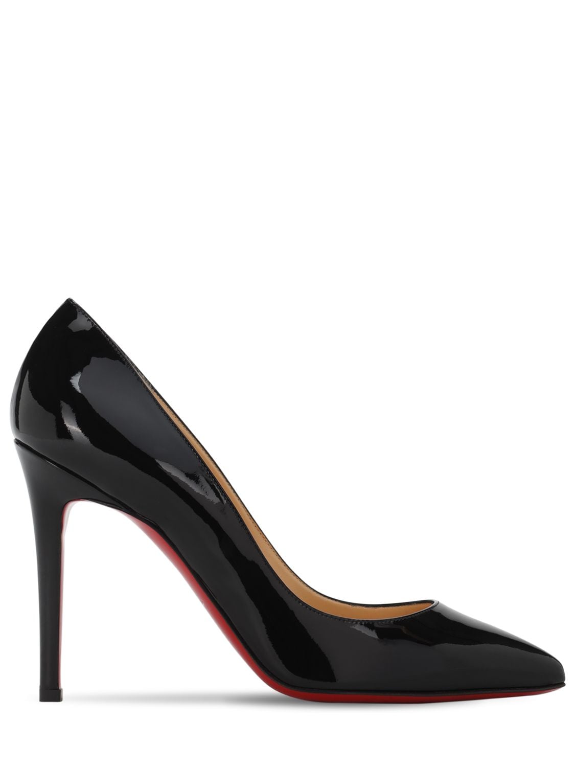 Louboutin 100mm Patent Leather Pumps In Black | ModeSens