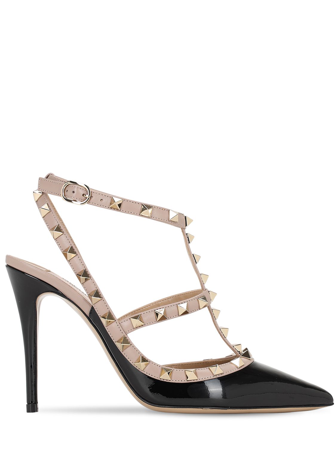 valentino garavani rockstud leather 100mm pump