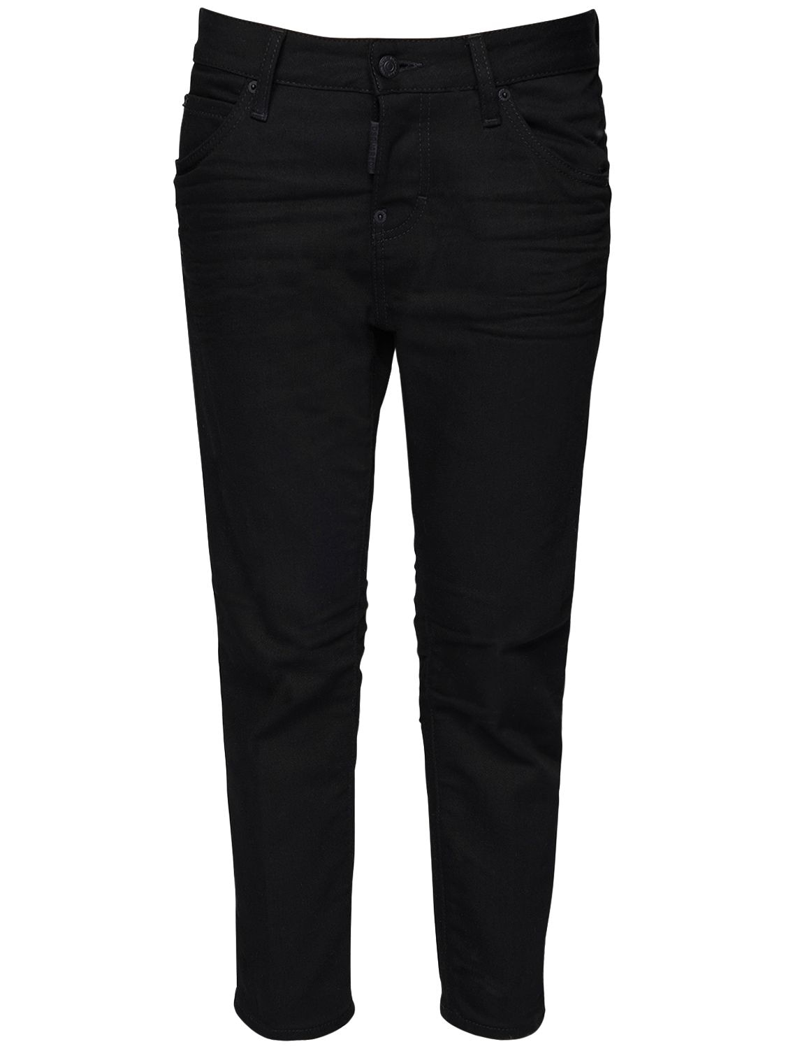 Dsquared2 - Cool girl crop resina 3d wash jeans - Black | Luisaviaroma