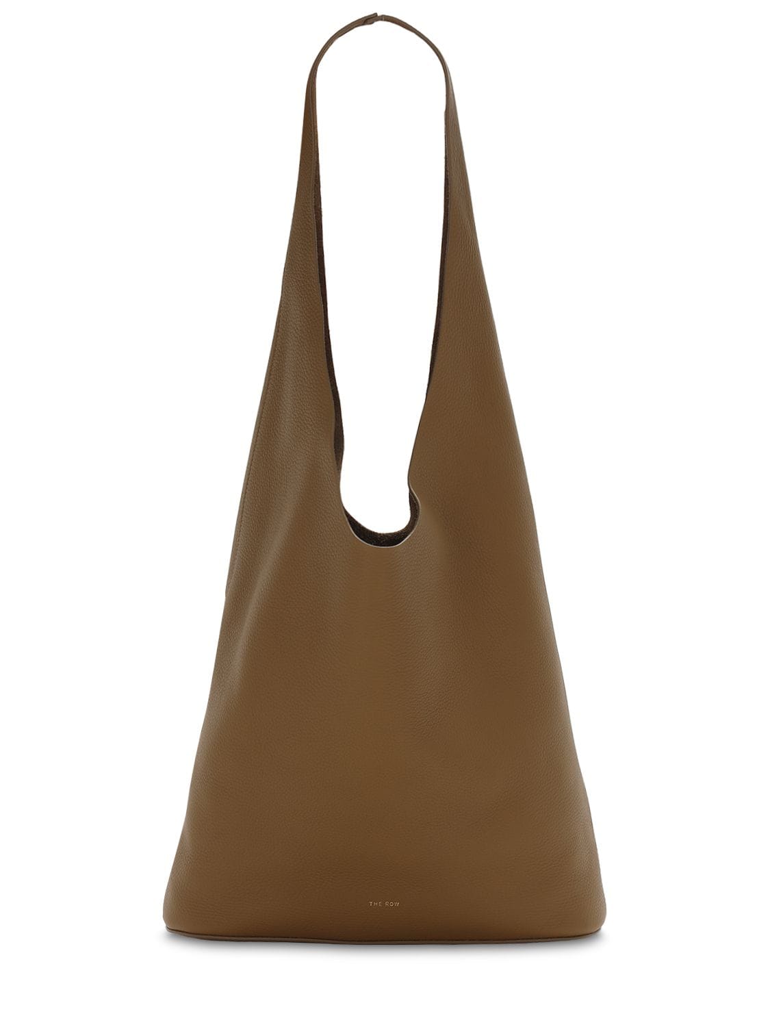 The Row Bindle Three Grained Leather Bag In Khaki