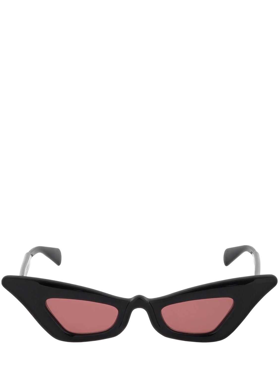 Kuboraum Berlin Y7 Cat-eye Shiny Acetate Sunglasses In Black,pink
