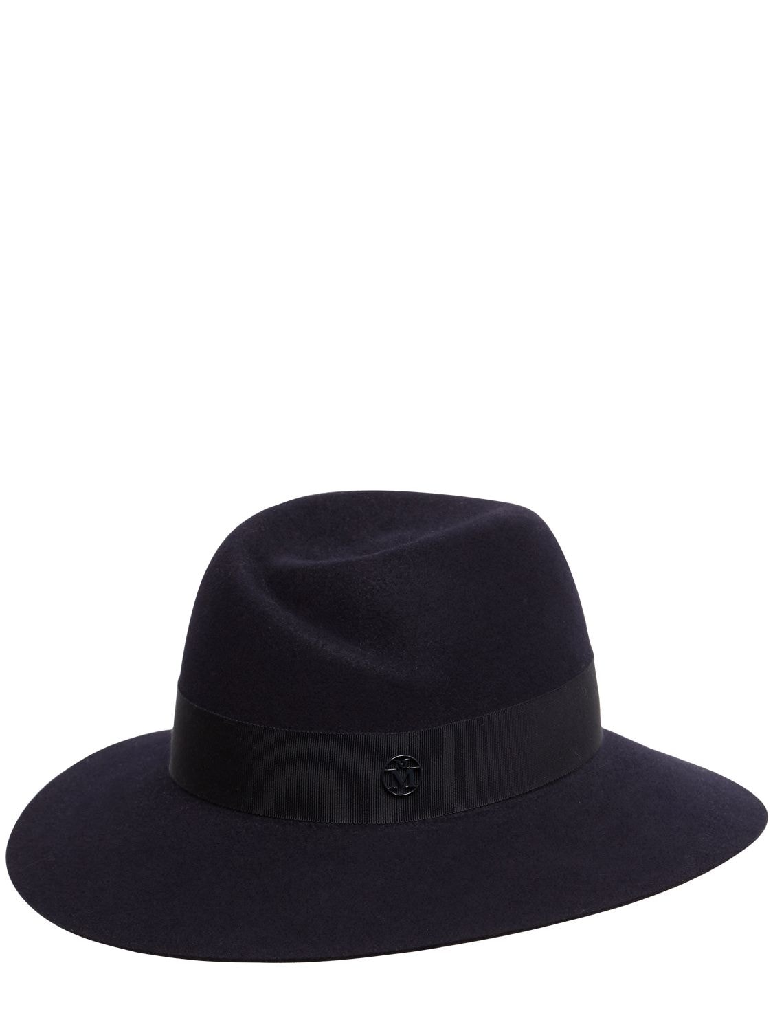 Maison Michel Virginie Wool Felt Hat In Navy