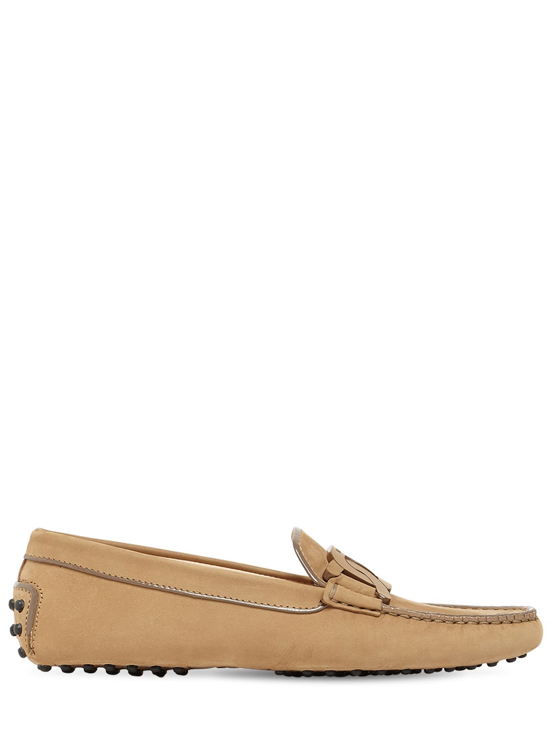 Tod's - 10mm suede chain loafers - | Luisaviaroma