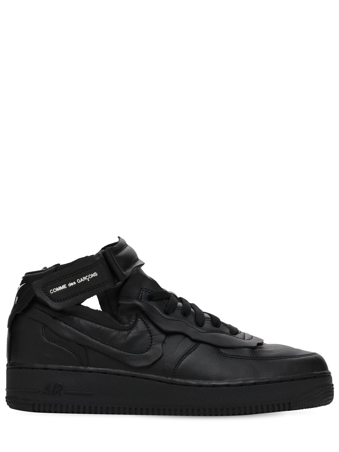 COMME DES GARÇONS CDG NIKE CUT OFF AIR FORCE 1 MID SNEAKER,72IBF4002-MQ2