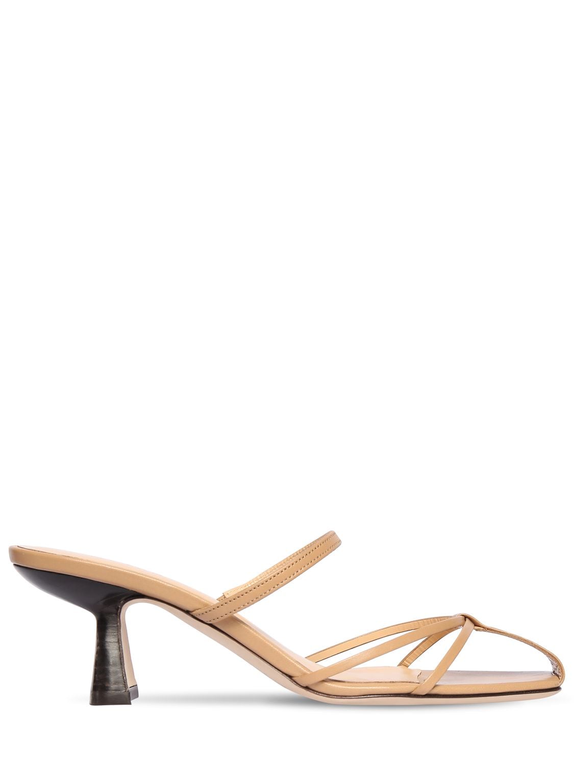 BY FAR 70MM EDITA LEATHER SANDALS 72ICCZ004-TLVM0