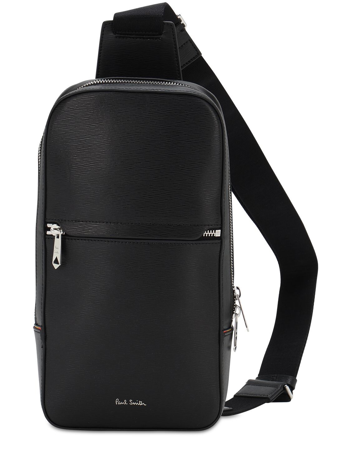 Buy Paul Smith Black Leather Sling Bag - 79 Black At 49% Off
