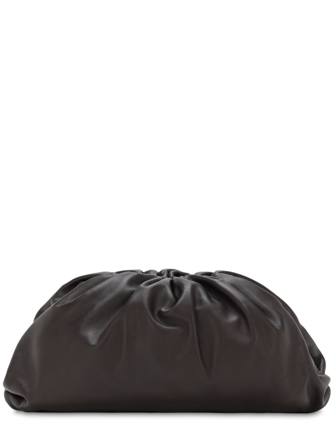 Bottega Veneta The Pouch Smooth Leather Bag In Fondente