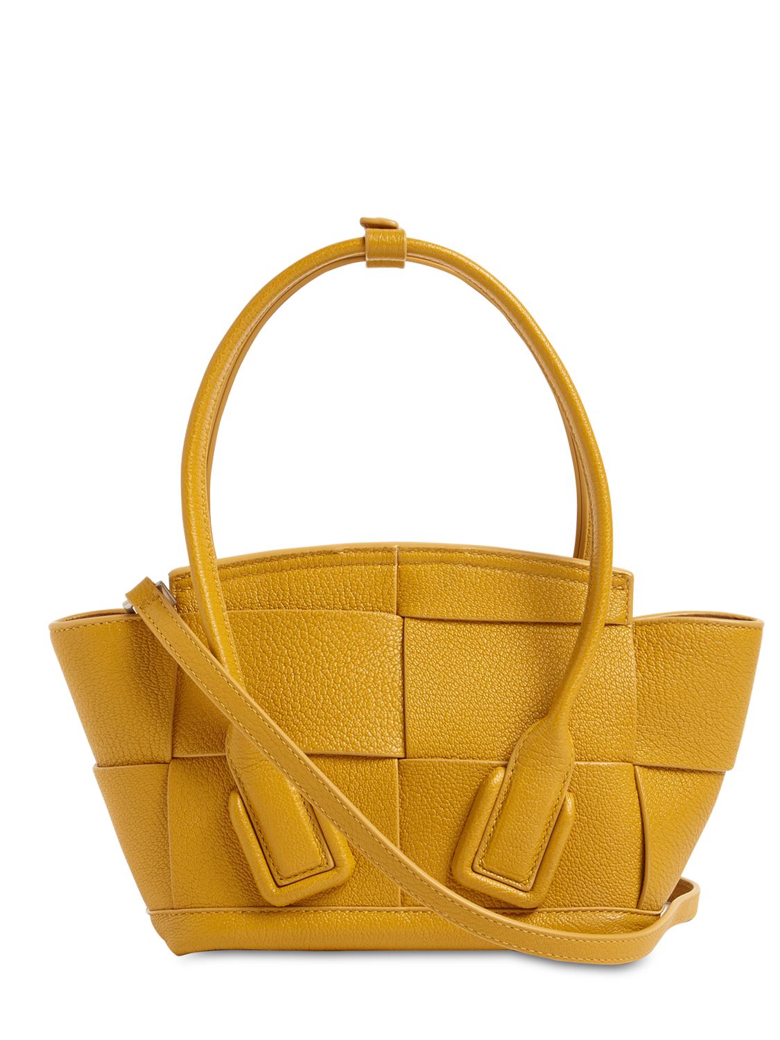 BOTTEGA VENETA ARCO 29 SMOOTH LEATHER TOP HANDLE BAG