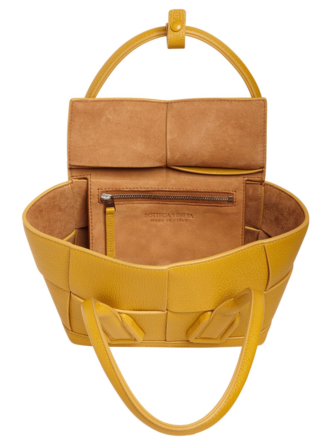 BOTTEGA VENETA ARCO 29 SMOOTH LEATHER TOP HANDLE BAG