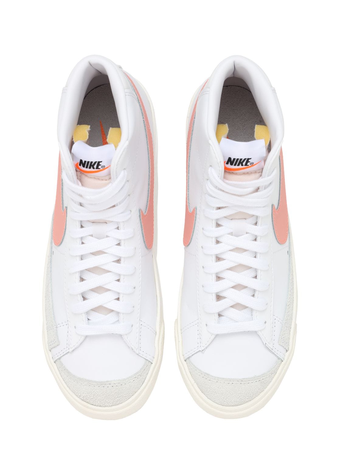 blazer mid 77 trainers white lemon drop regal pink