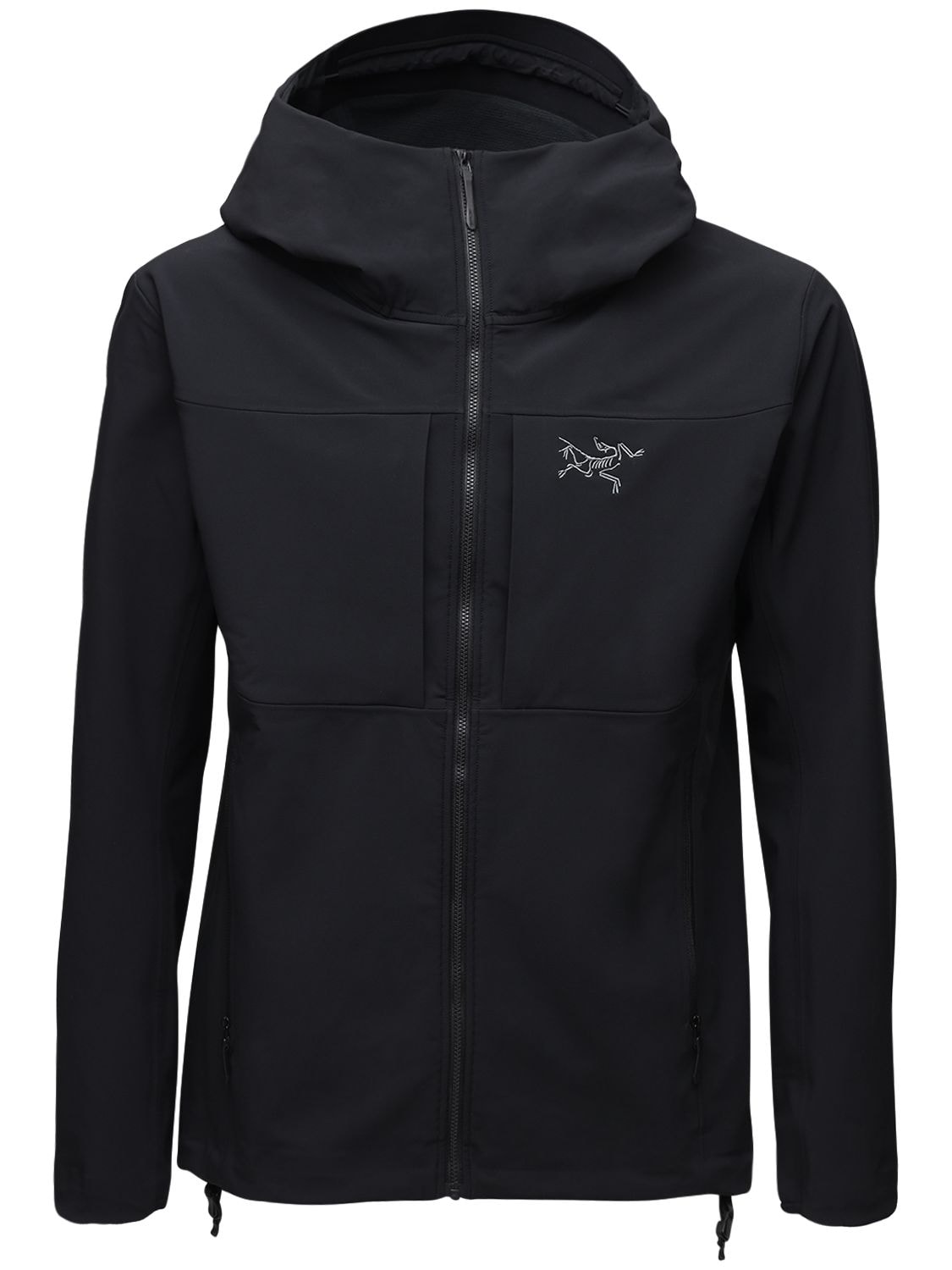 Arc'teryx Gamma Mx Tech & Nylon Hooded Jacket In Black