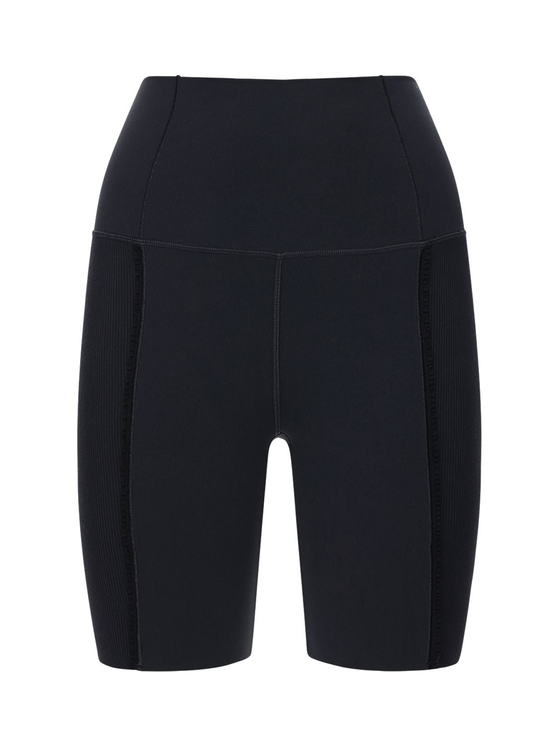 Nike Dri-fit Yoga Infinalon Shorts In Black/ Dark Smoke Grey