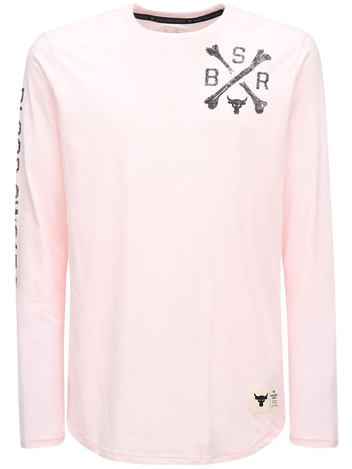 Under Armour Ua Project Rock Bsr T-shirt In Rosewater