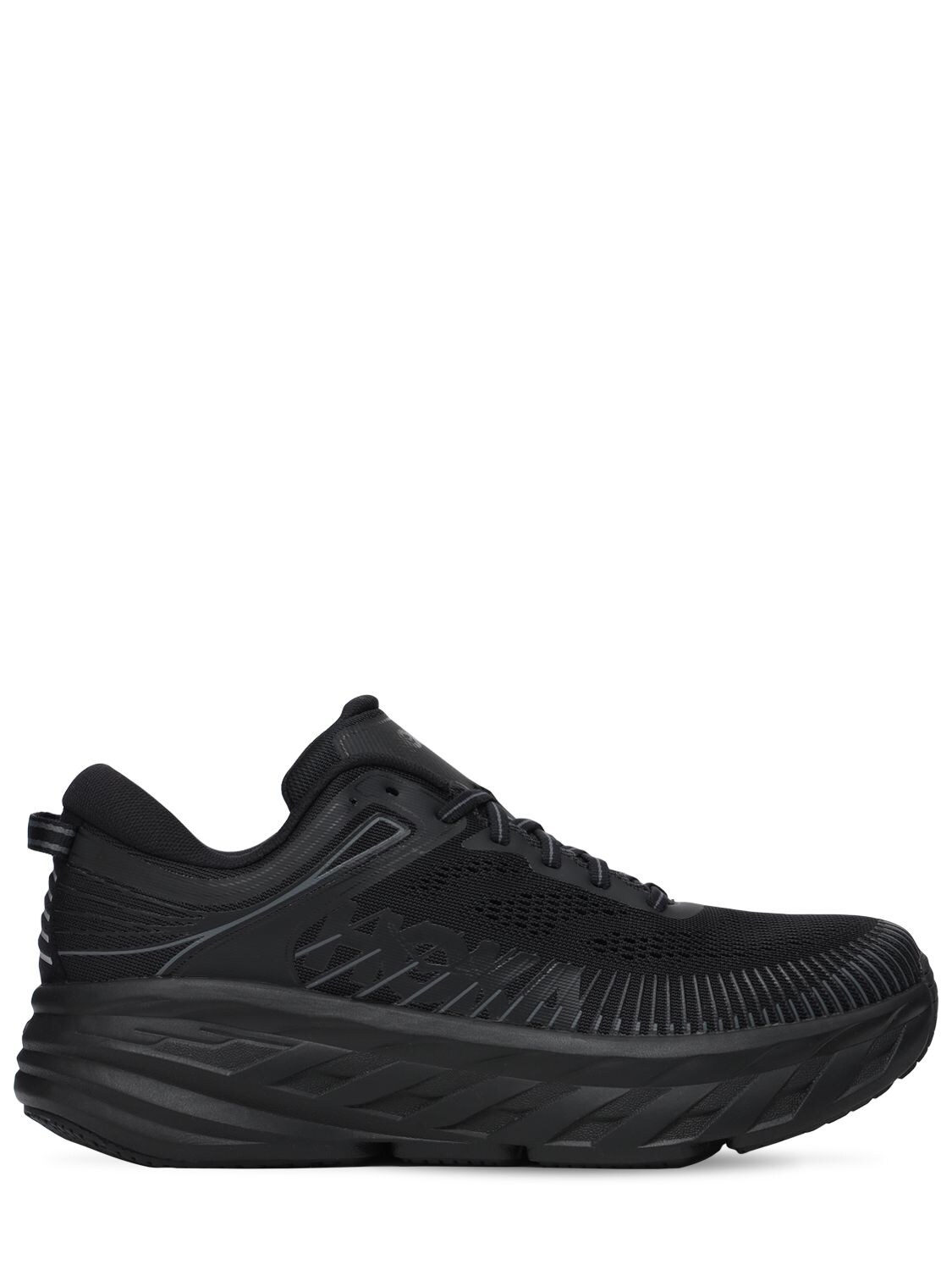 Hoka One One Bondi 7 Running Sneakers In Black