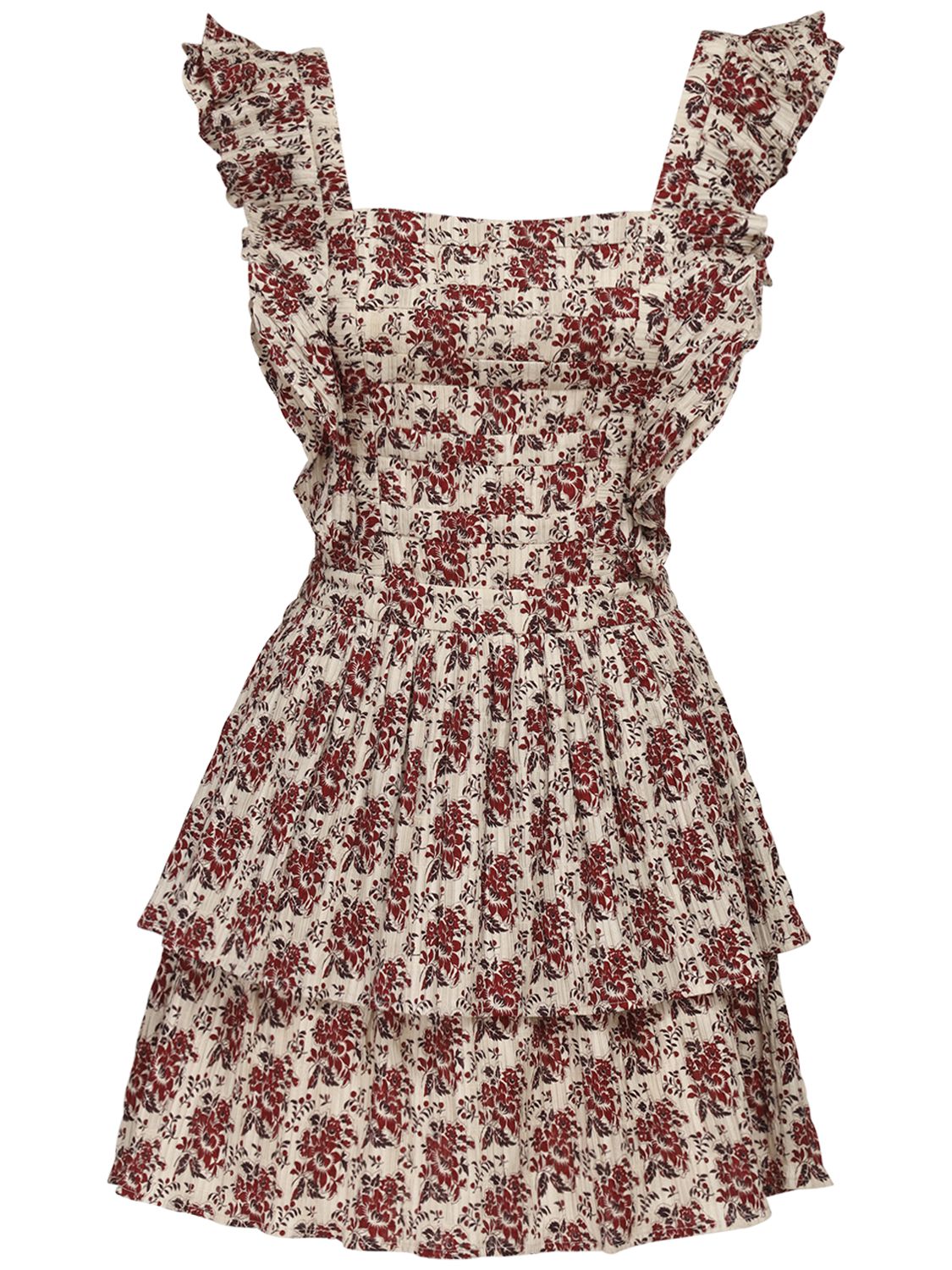 knee length dresses for ladies Women's Blue Print Dante Mini Dress Wildflower in Size Medium by Outcast main image 0