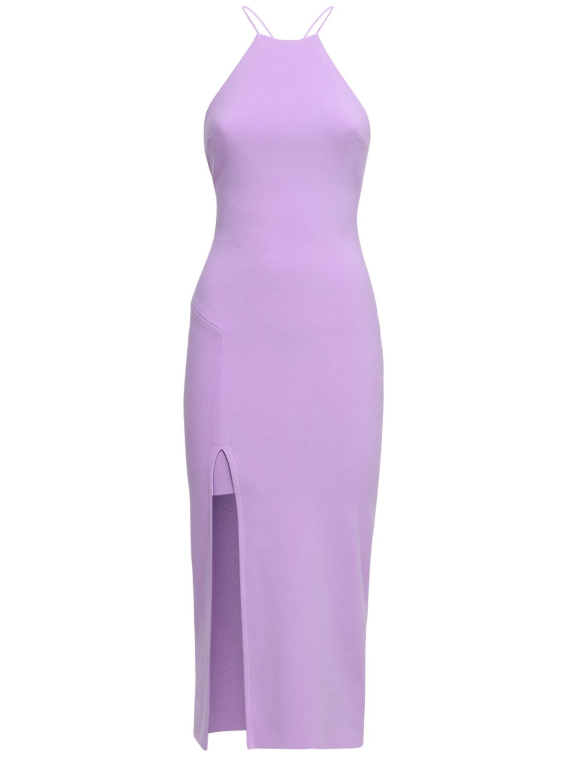 Bec & Bridge Sleeveless Crepe Long Dress In Lilac