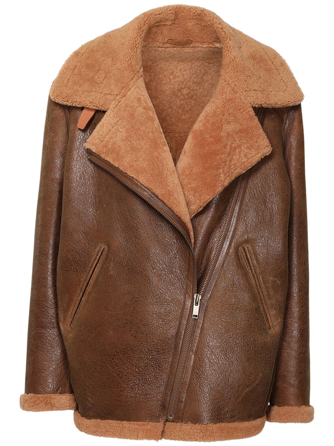 ISABEL MARANT ÉTOILE AZARE VINTAGE SHEARLING JACKET,72IE1B001-NTBCVW2