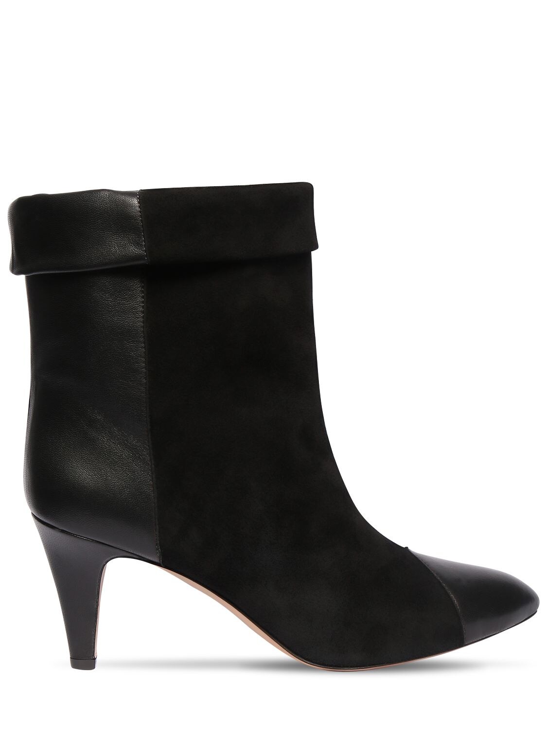 ISABEL MARANT 75MM DAEL SUEDE & LEATHER ANKLE BOOTS,72IE1C006-MDFCSW2