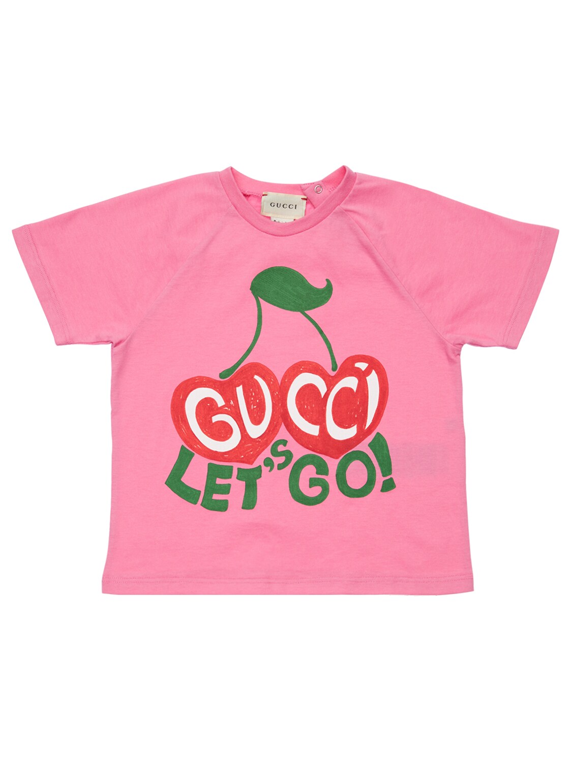Gucci Kids' Logo Print Cotton Jersey T-shirt In Pink | ModeSens