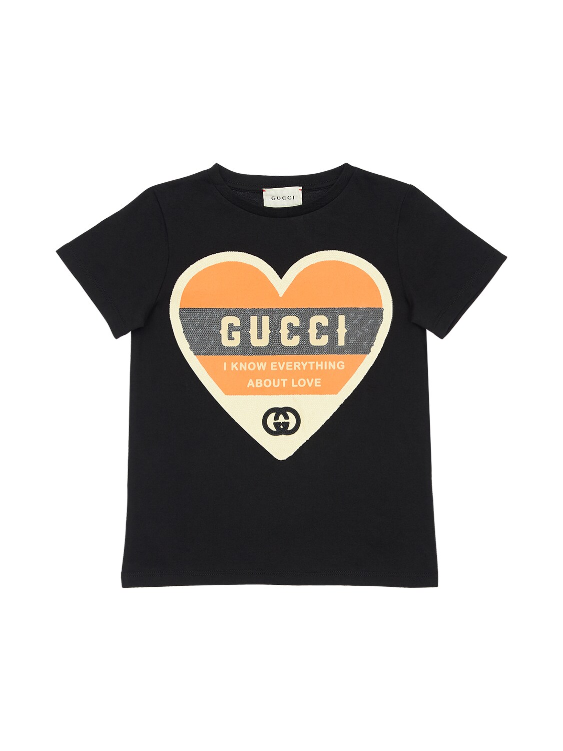 gucci shirt orange heart