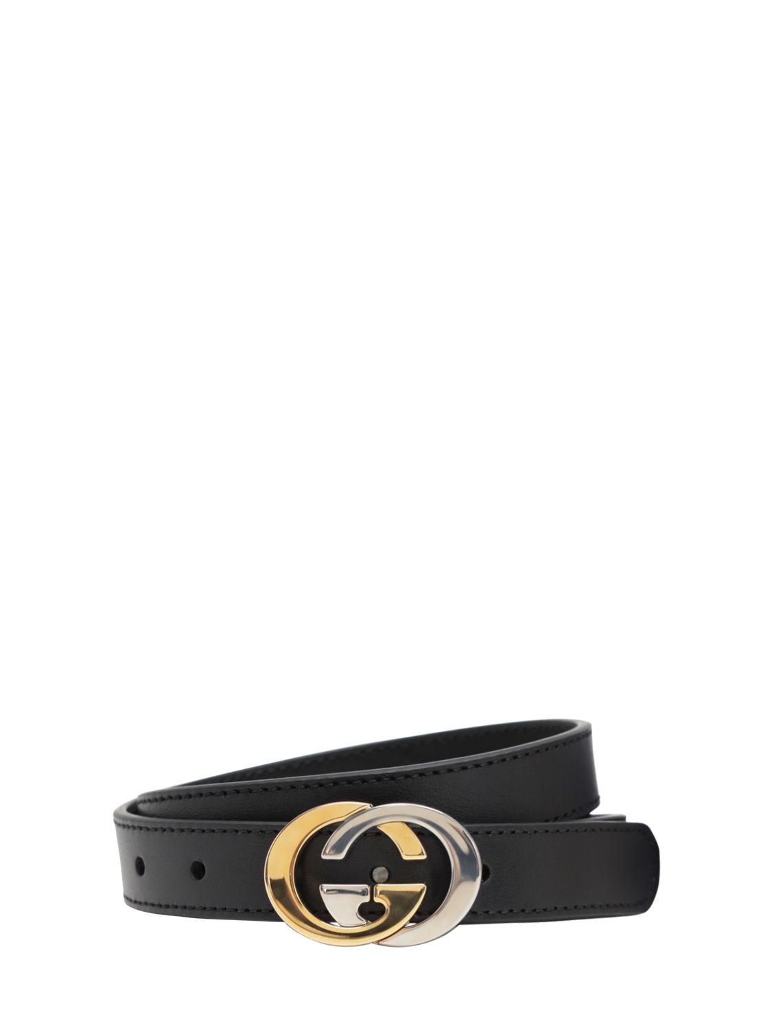 Embossed Interlocking G Leather Belt Luisaviaroma Girls Accessories Belts 