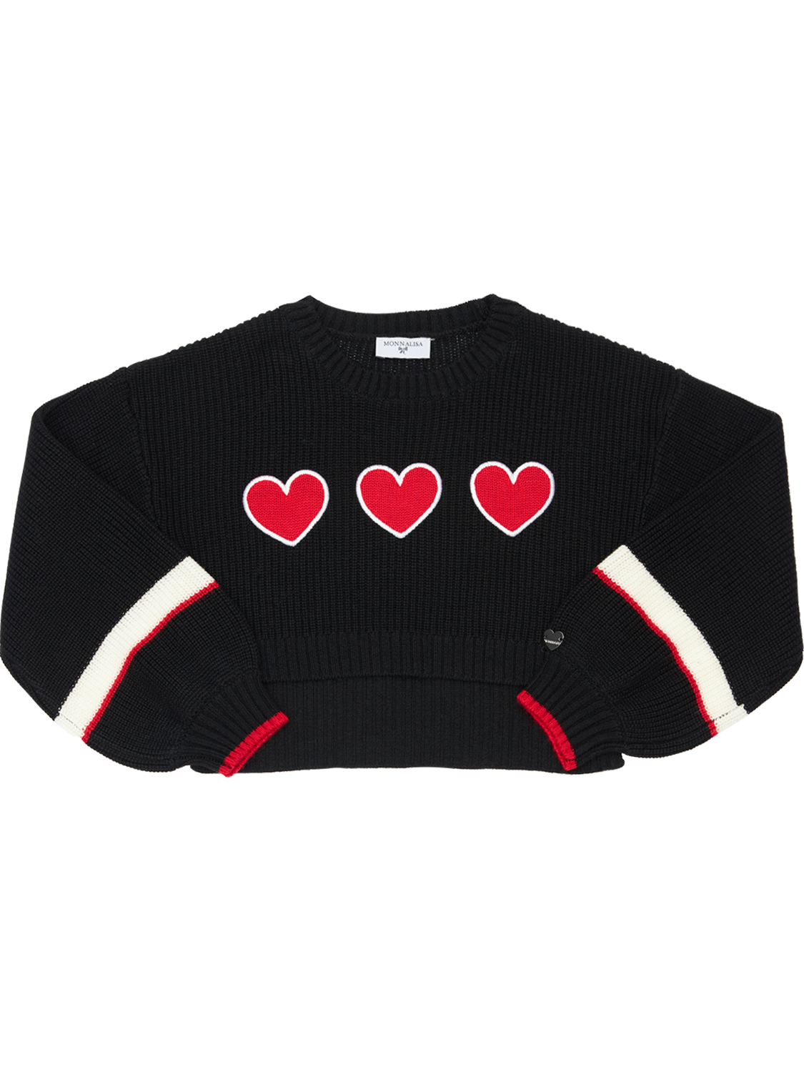 Strickpullover Mit Patch