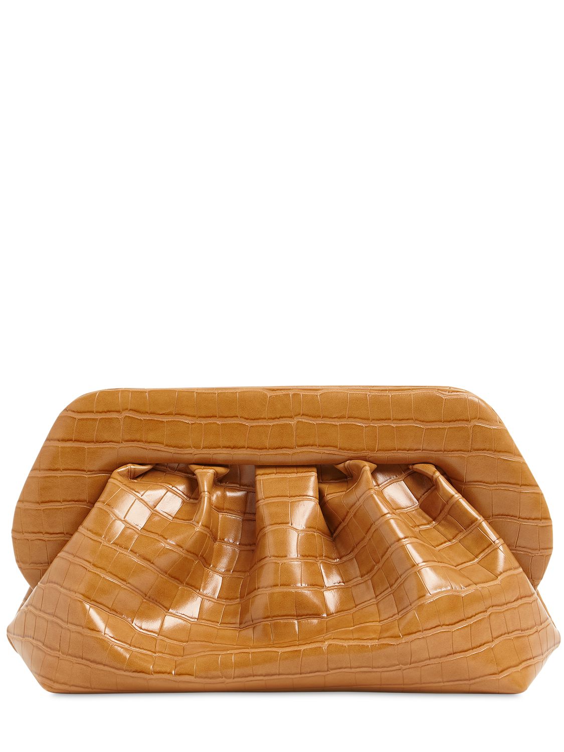 Clutch Aus Kunstleder Mit Krokodilprägung "bios"