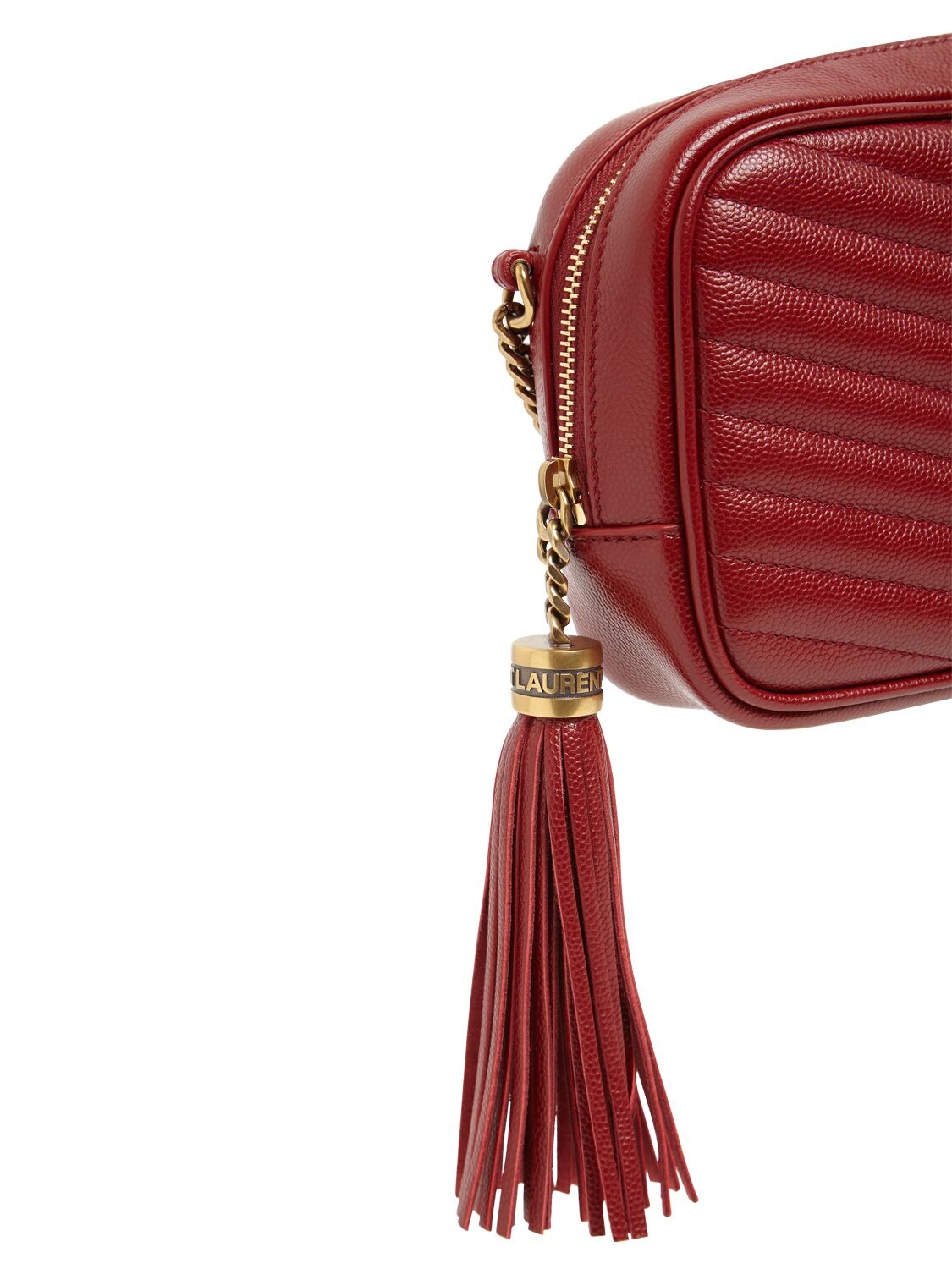 Saint Laurent Mini Lou Quilted Leather Camera Bag In Opyum Red | ModeSens