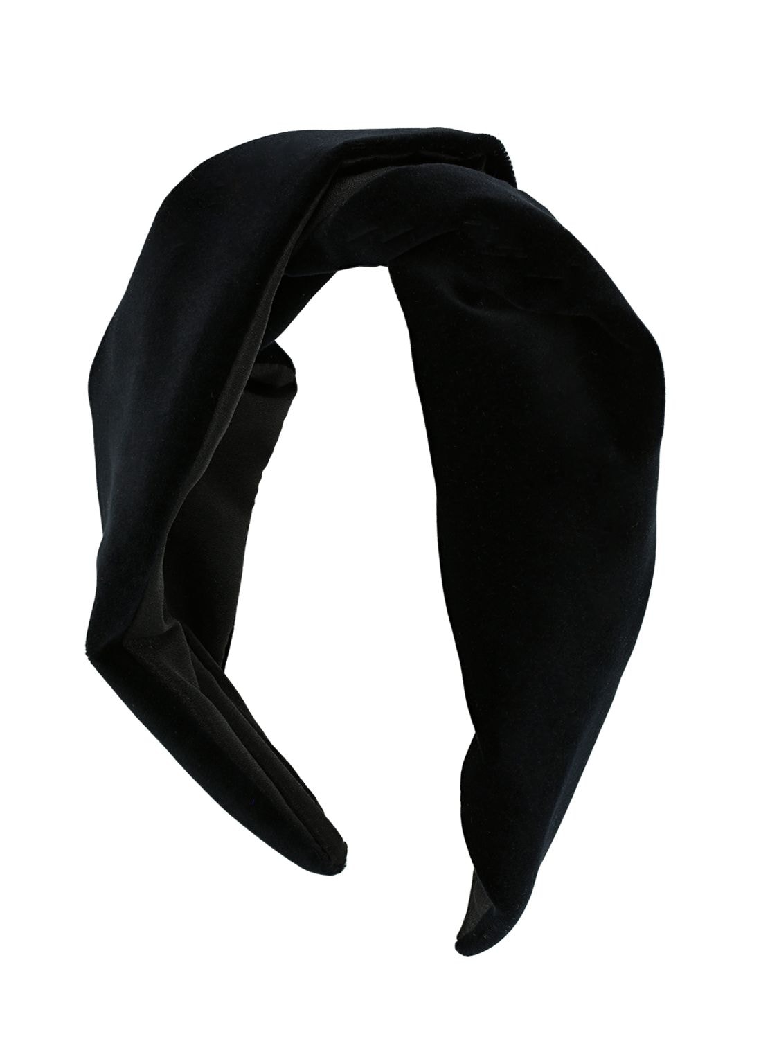 Etro Knot Velvet Headband In Black