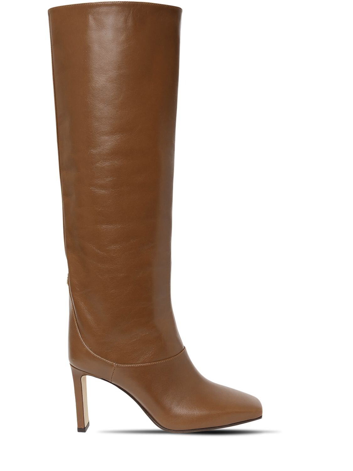 JIMMY CHOO 85MM MAHESA LEATHER TALL BOOTS,72IG32002-Q0XPVKU1