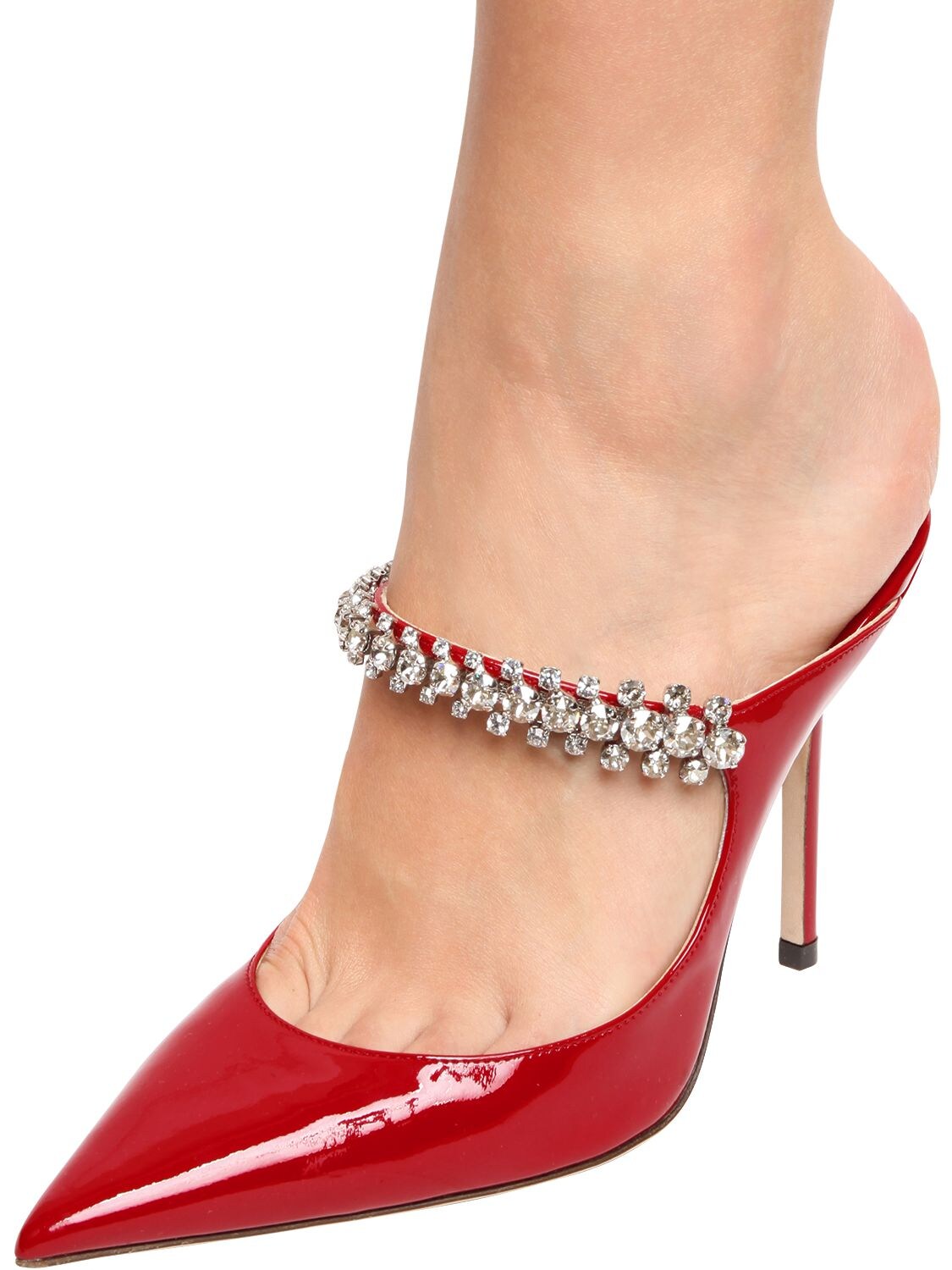 jimmy choo women's bing 100 patent leather mules