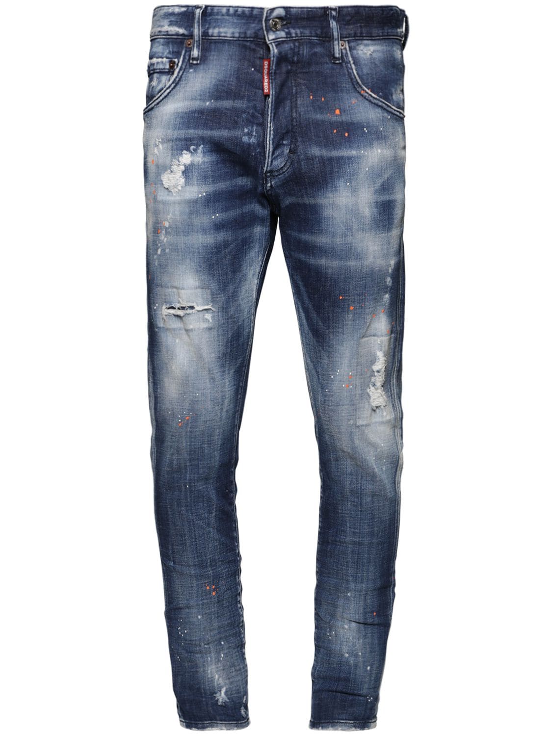 Dsquared2 - 15cm skinny dan cotton denim jeans - Blue | Luisaviaroma