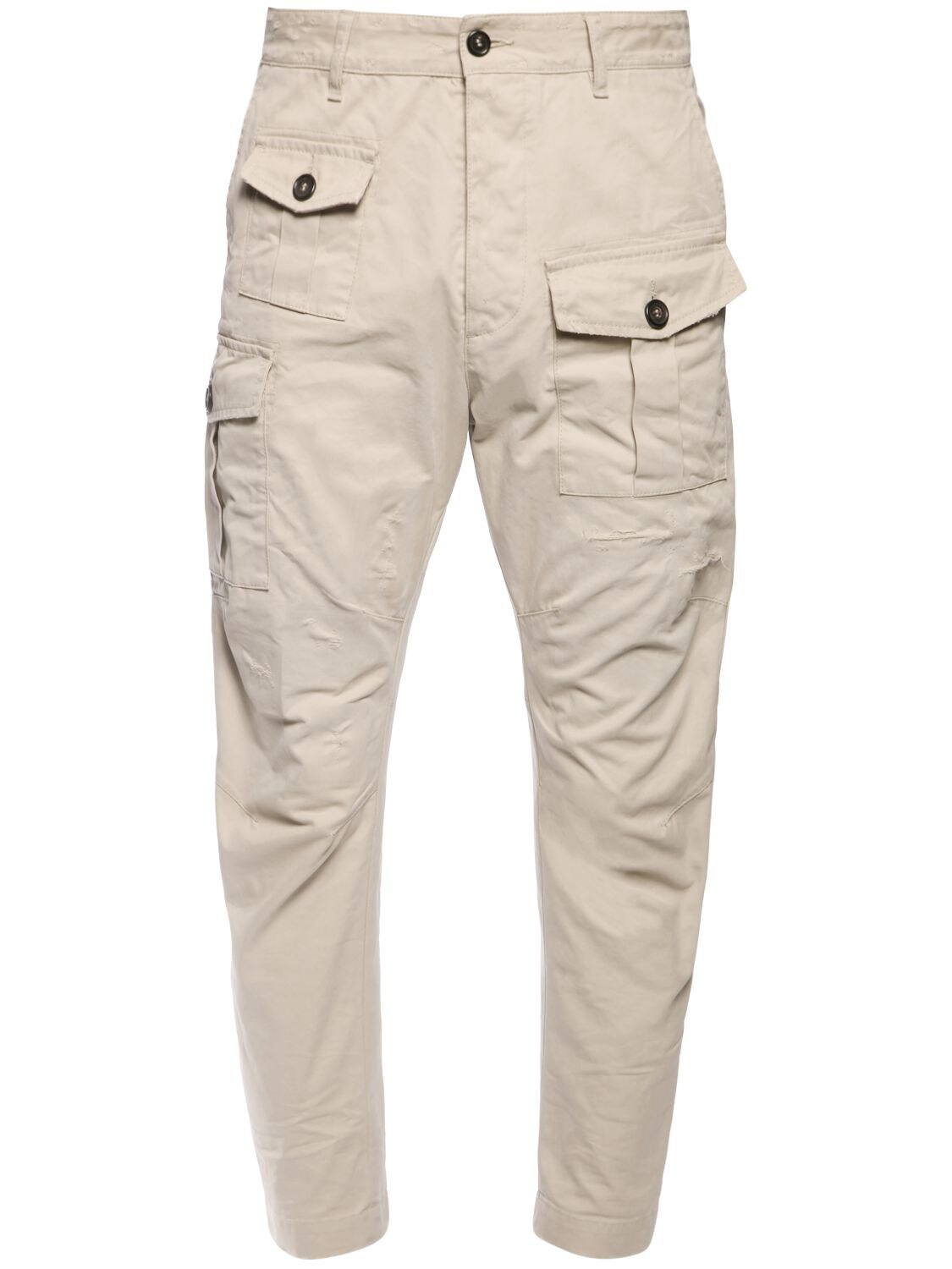 twill multipocket cargo trousers