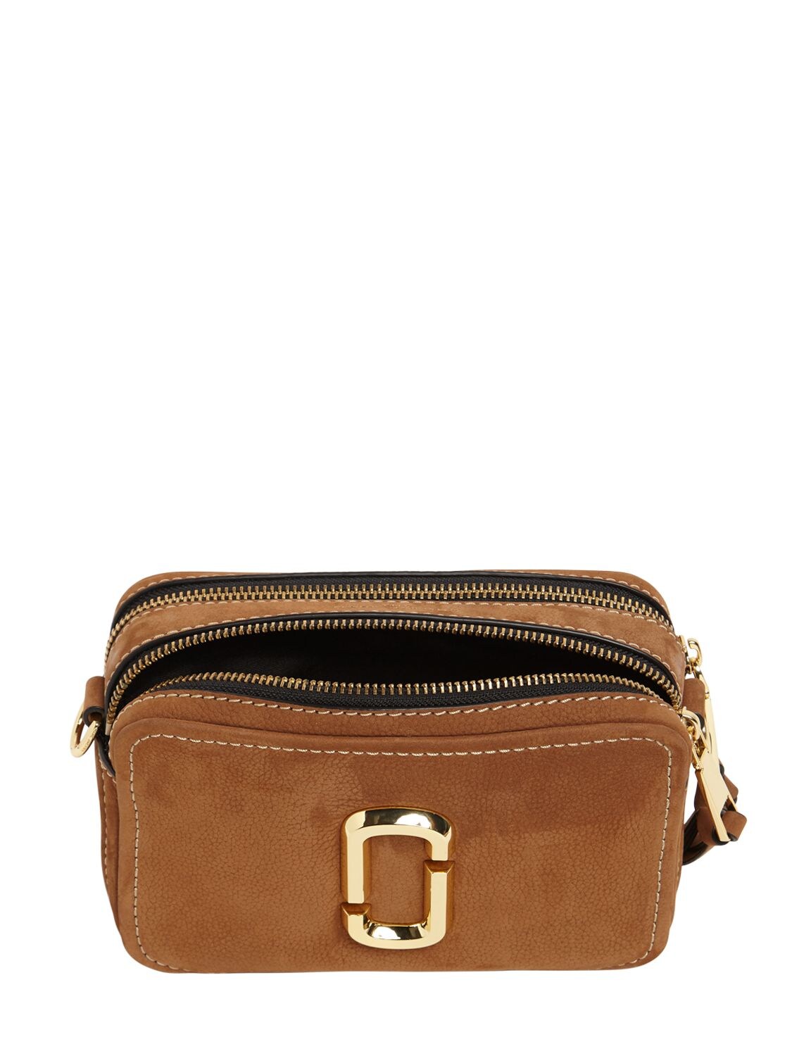 Marc Jacobs Brown The Softshot 21 Suede Camera Bag