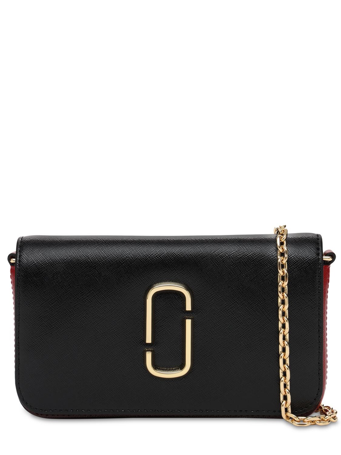 marc jacobs leather chain wallet