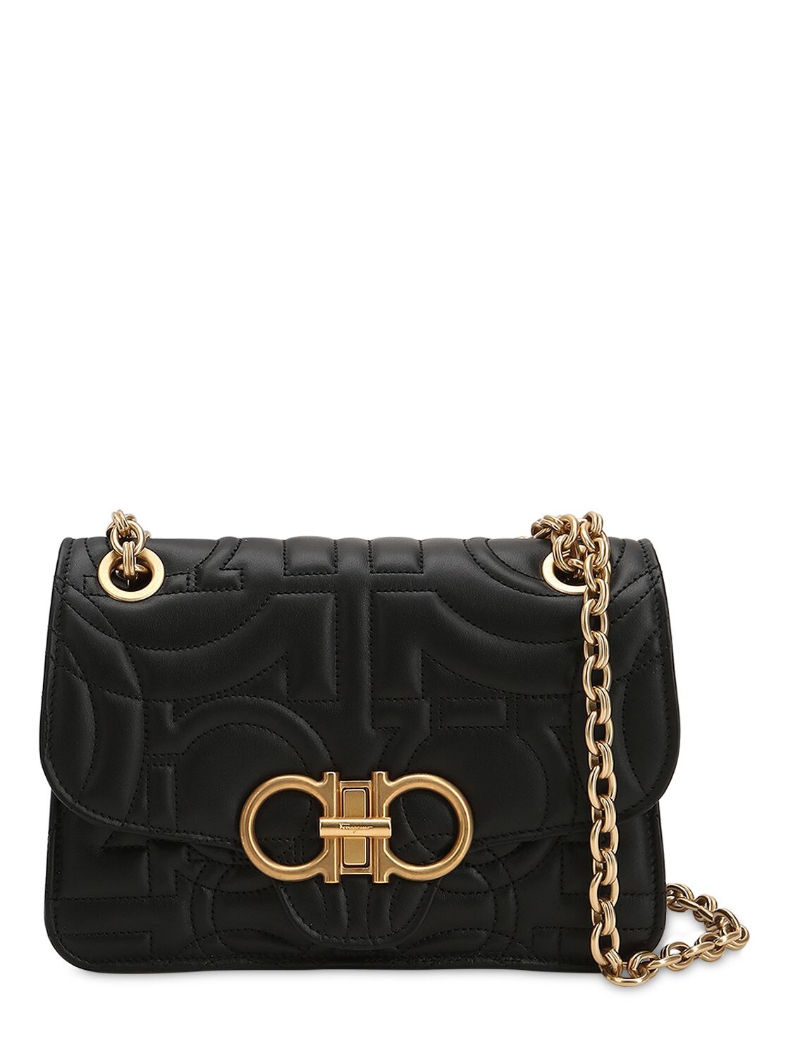 ferragamo black shoulder bag