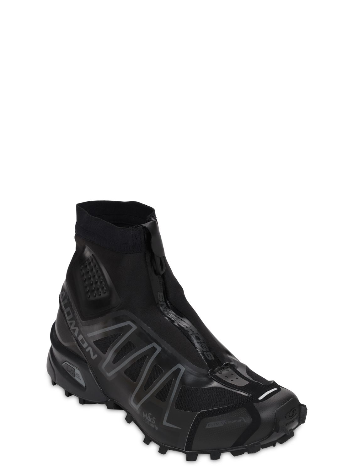 Shop Salomon Advanced Tech Sneakers In Black