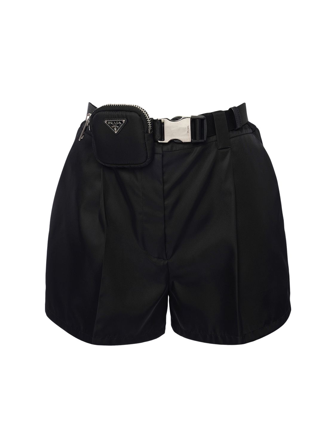 Shorts Aus Nylon Mit Gabardine Und Tasche