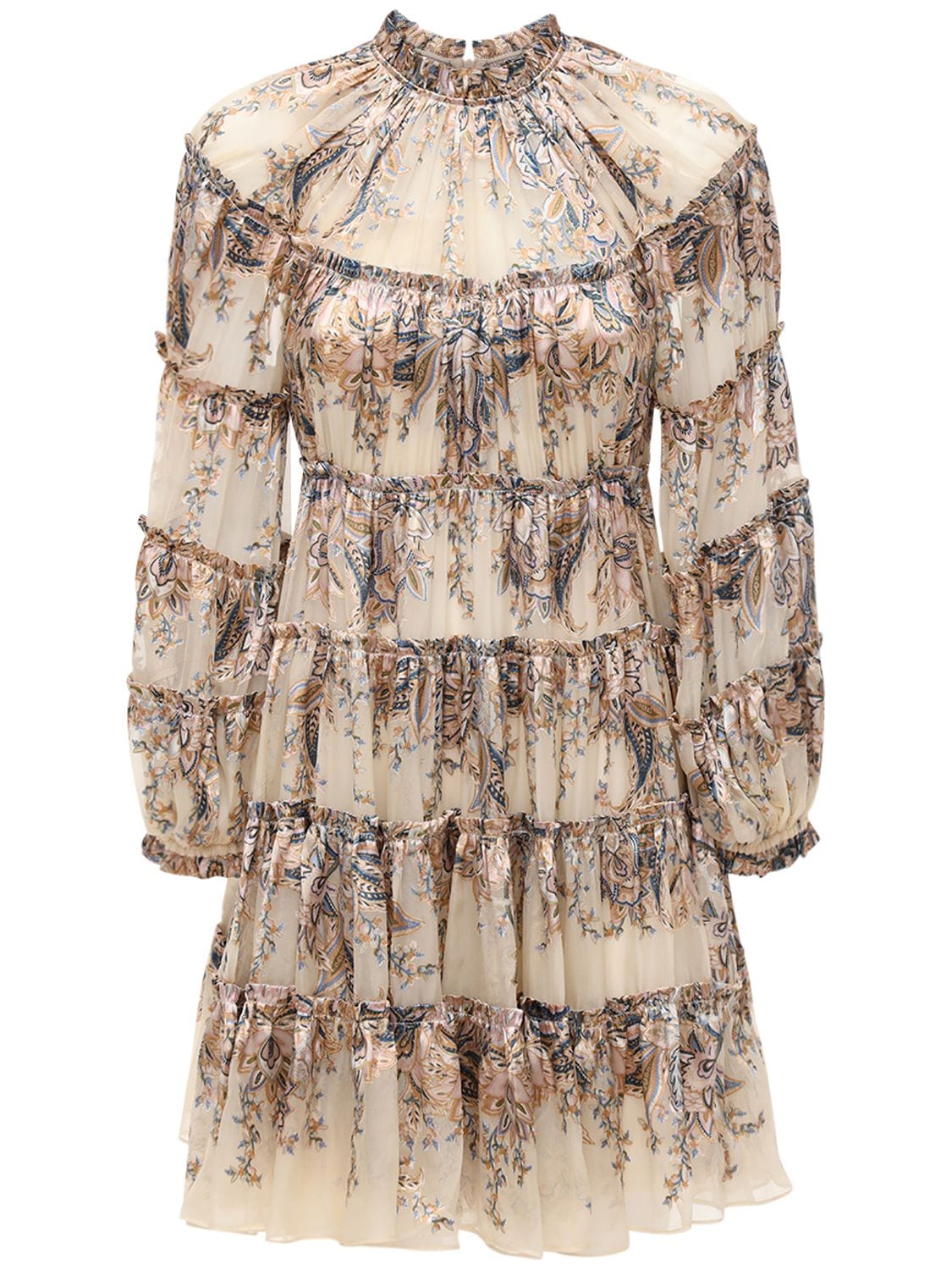 Zimmermann - Ladybeetle silk chiffon mini dress - | Luisaviaroma