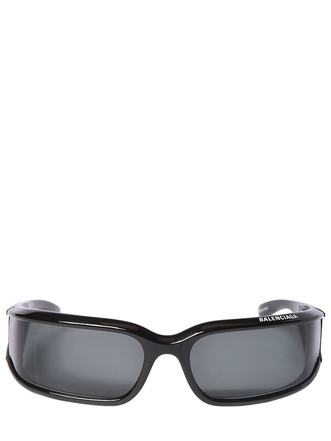 Balenciaga Screen 0123s Rectangular Sunglasses In Black