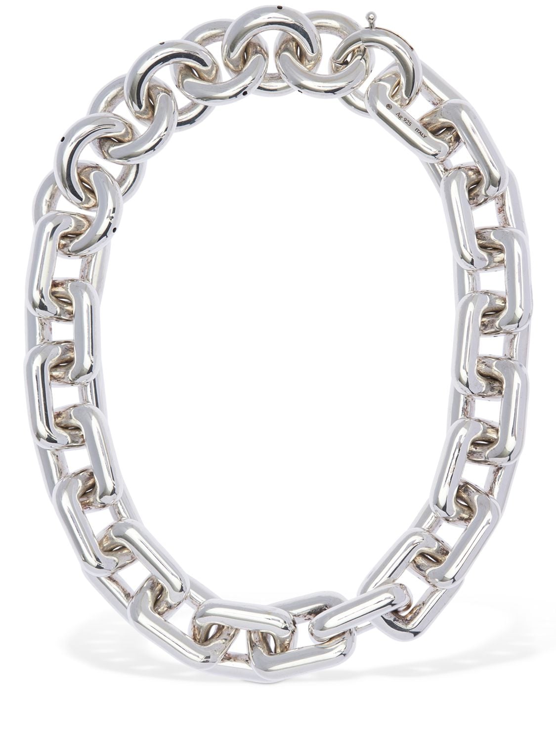 Bottega Veneta - Chunky chain short necklace - Silver | Luisaviaroma