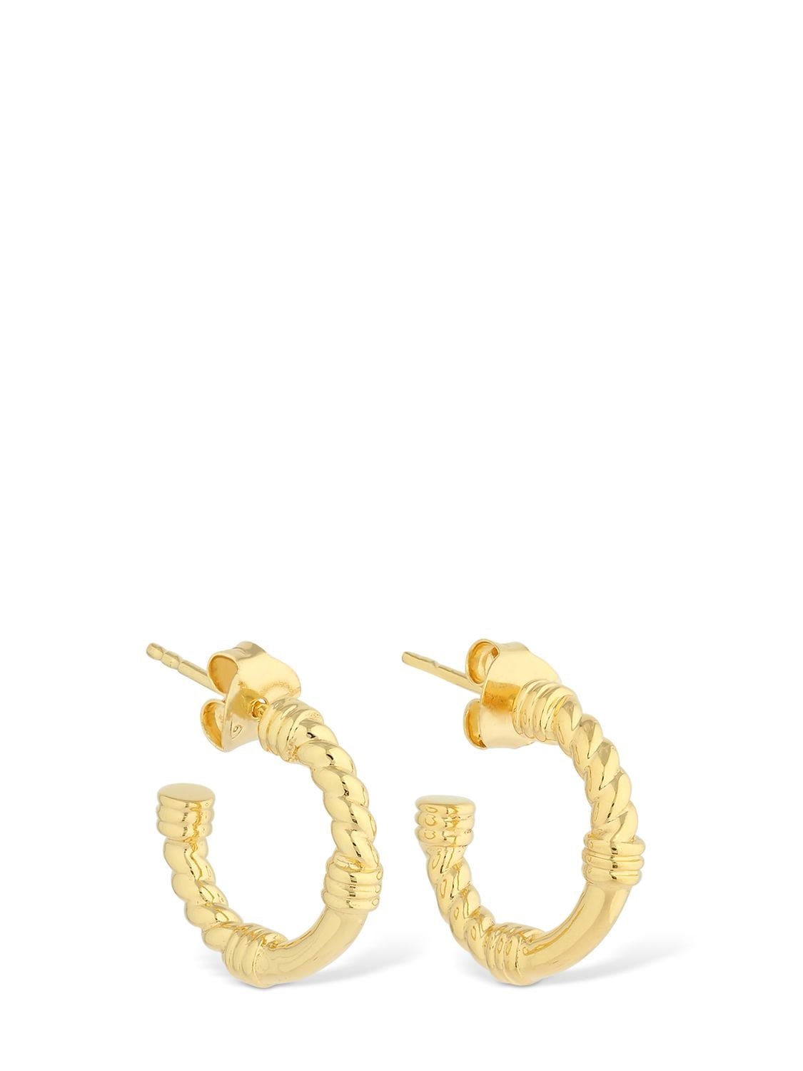 Missoma Cord Mini Hoop Earrings In Gold