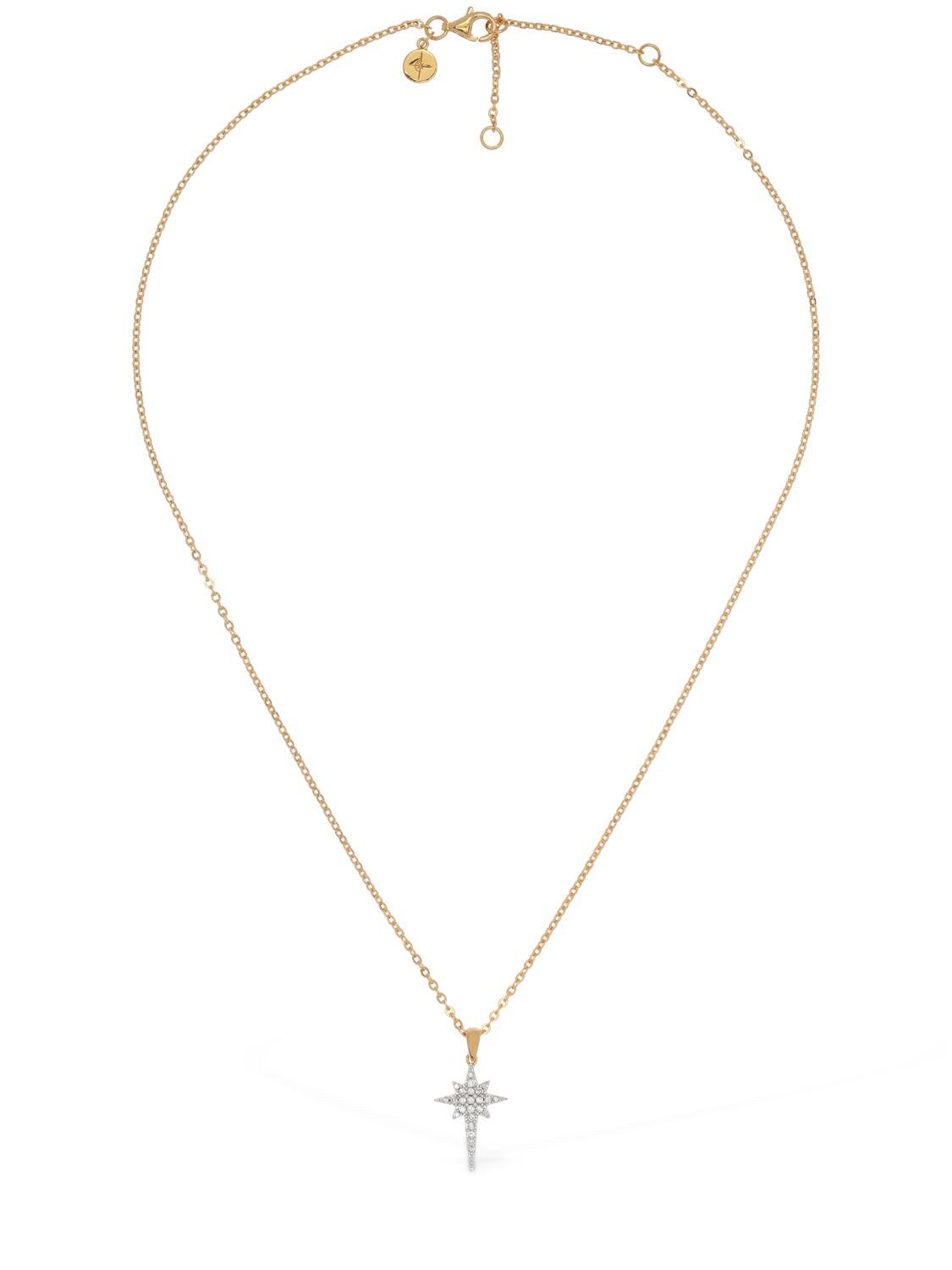 Sophie Lis 22kt Fallen Star Necklace W/ Diamonds In Gold,crystal