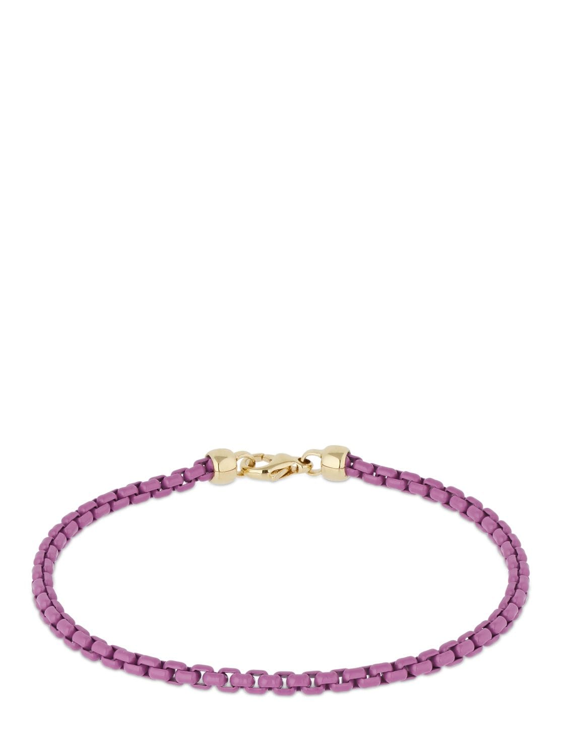 Eéra Giada 18kt Gold Anklet In Purple