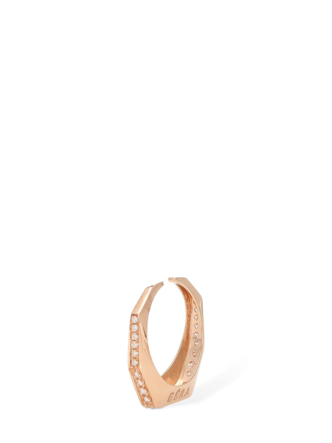 Shop Eéra Sabrina 18kt & Diamond Mono Earring In Rose Gold