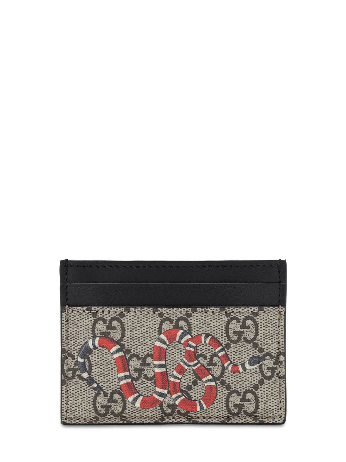 Snake Gg Supreme Coated Canvas Card Hold