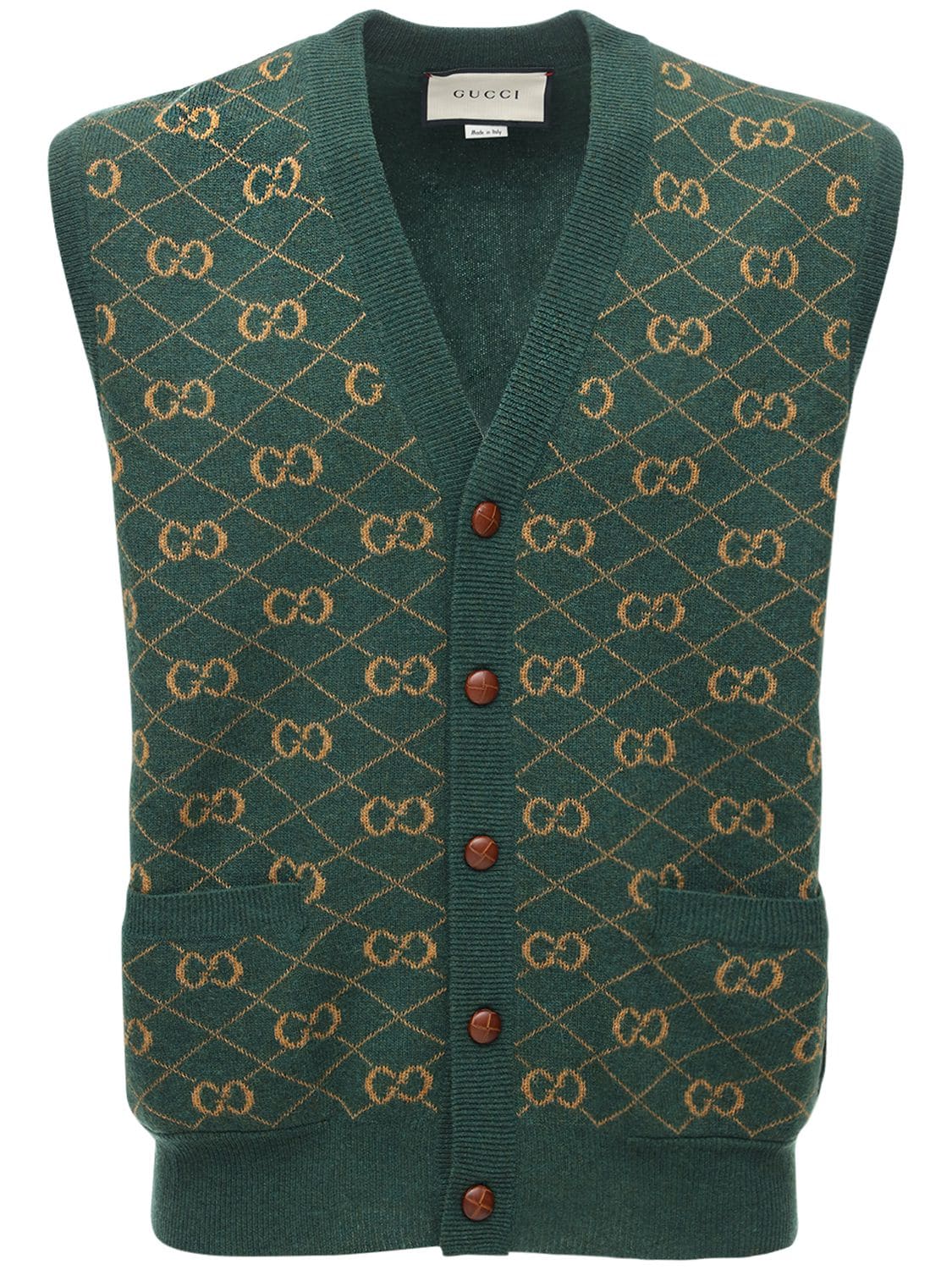 Gucci - Gg wool jacquard sweater vest 