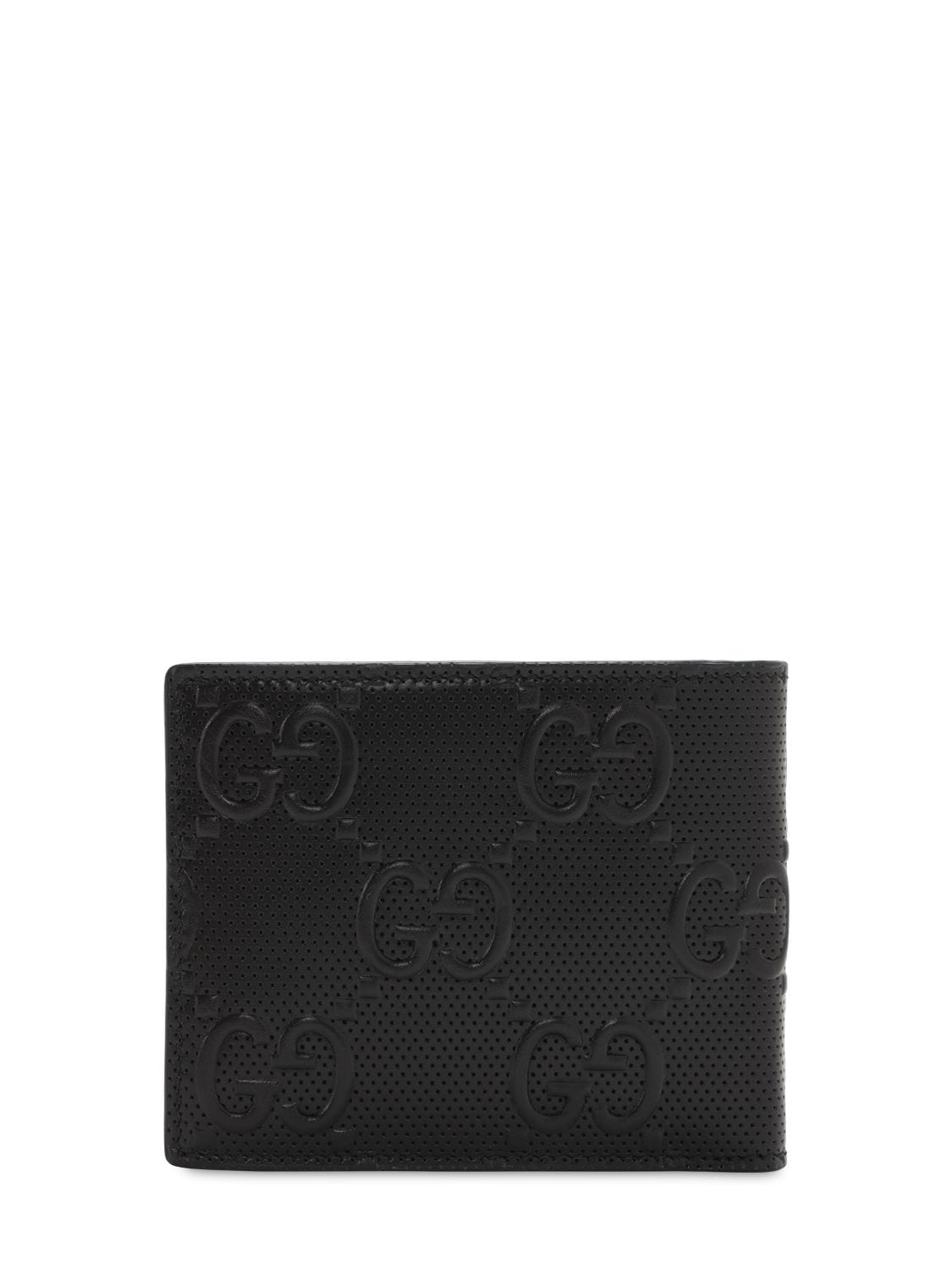 GG Embossed Leather Wallet in Black - Gucci